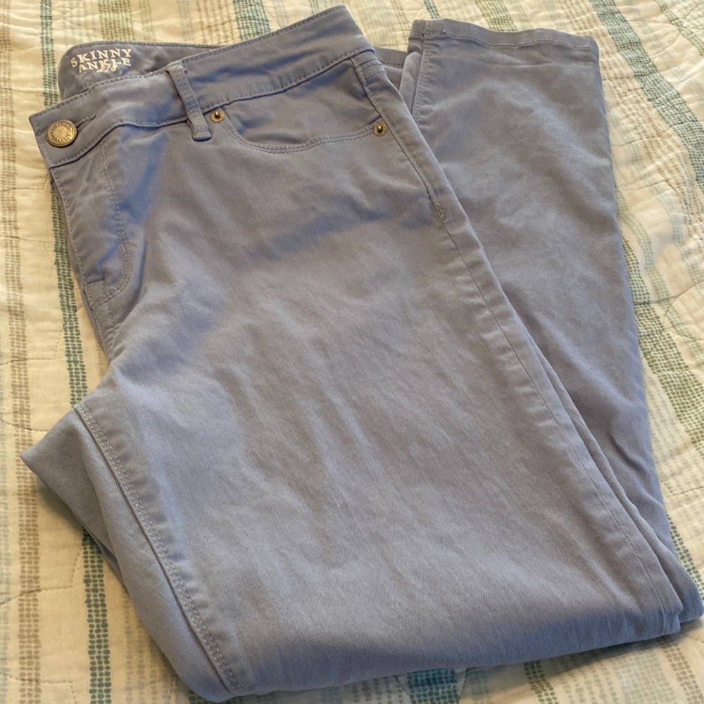 Skinny ankle baby blue Jean